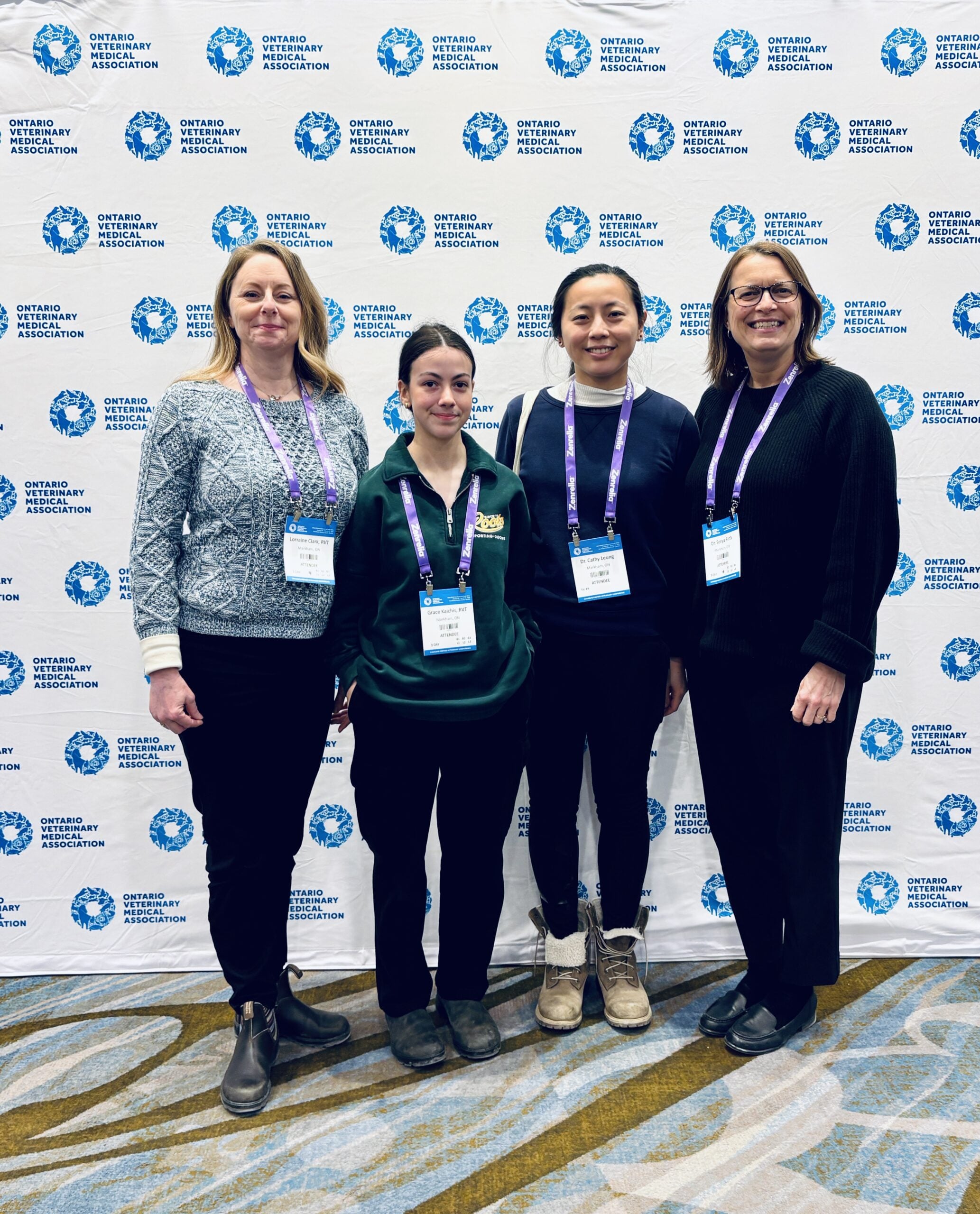 Staff of Markham Veterinary Clinic at OVMA Conference 2026
